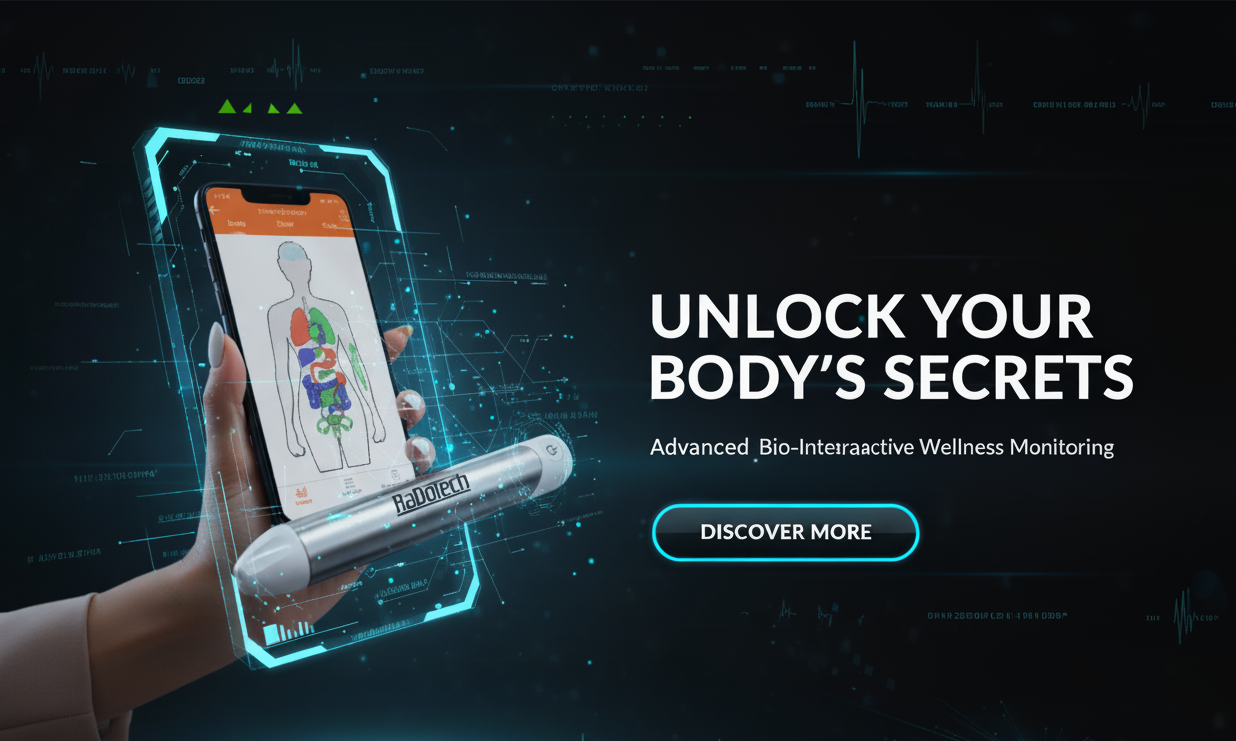 RaDoTech Device and App showcasing deep health monitoring